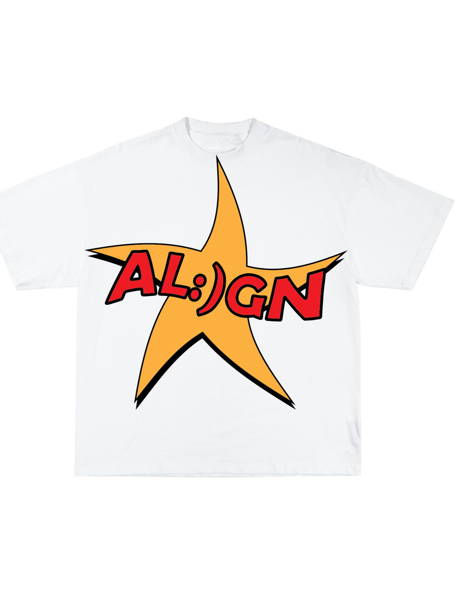 AL:)GN STAR SIGN TEE (WHITE)